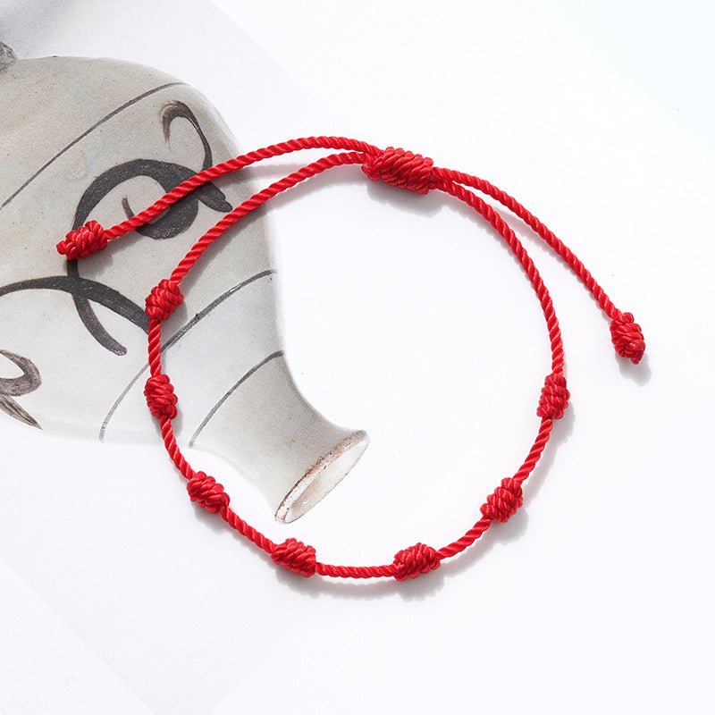 Pulseira 7 Nós - Sorte, Proteção e Fortuna