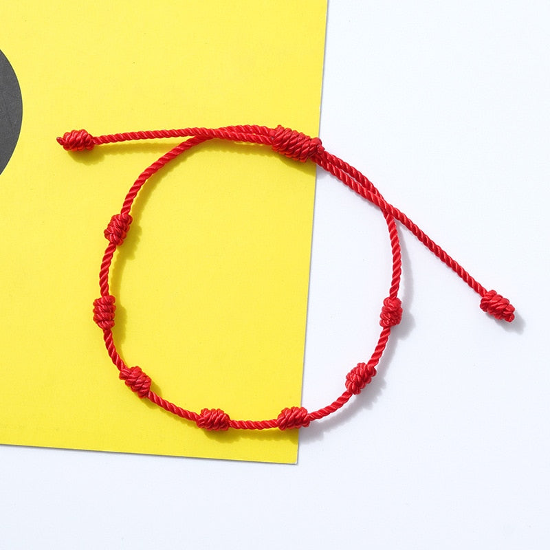 Pulseira 7 Nós - Sorte, Proteção e Fortuna