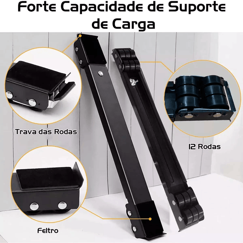 Suporte Móvel EasyMove - Para Geladeira, Fogões e Móveis